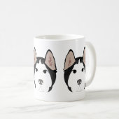 Siberische Husky op Mok (Voorkant rechts)