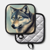 Siberische Husky Pannenlap (Voorkant / Achterkant)