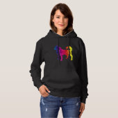 Siberische Husky Poly Graphic Grappig Idee Mam Pa  Hoodie (Voorkant volledig)