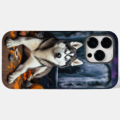 Siberische Husky pompoenen Halloween eng Case-Mate iPhone Case (Achterkant (horizontaal))