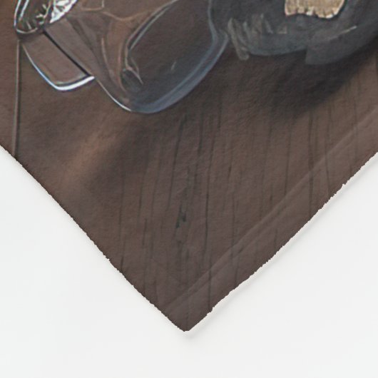 Siberische Husky pompoenen Halloween eng Fleece Deken (Hoek)