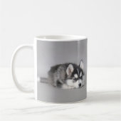 Siberische husky-puppies koffiemok (Links)