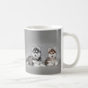 Siberische husky-puppies koffiemok