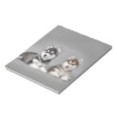 Siberische husky-puppies notitieblok (Linkerzijde)