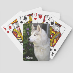 Siberische Husky Puppy Hond Pokerkaarten