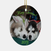 Siberische husky puppy Ornament (Rechts)