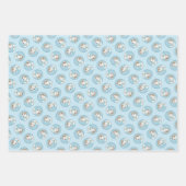 Siberische Husky Puppy Schilderen Koper Rode Hond  Inpakpapier Vel (Voorkant)