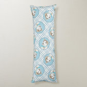 Siberische Husky Puppy Schilderen Koper Rode Hond  Lichaamskussen (Achterkant (Verticaal))