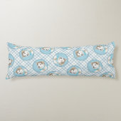 Siberische Husky Puppy Schilderen Koper Rode Hond  Lichaamskussen (Voorkant)