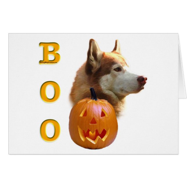 Siberische Husky (rood) Boo (Voorkant Horizontaal)