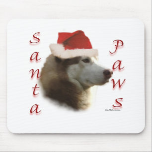 Siberische Husky Santa Paws Muismat