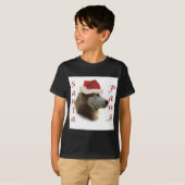 Siberische Husky Santa Paws T-shirt (Voorkant volledig)