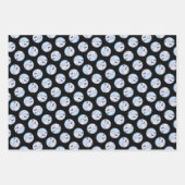 Siberische Husky Schilderij Zilver en Witte Hond A Inpakpapier Vel (Voorkant 3)