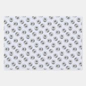 Siberische Husky Schilderij Zwart-wit Dog Art Inpakpapier Vel (Voorkant)