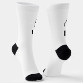 Siberische Husky Soks Customize Husky Hondsokken Sokken (Gebogen)