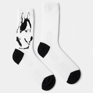 Siberische Husky Soks Customize Husky Hondsokken Sokken