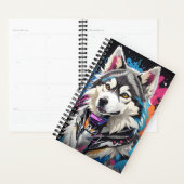 Siberische Husky Splash Planner (Display)