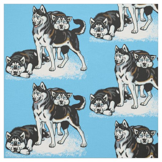 siberische husky stof (Swatch)
