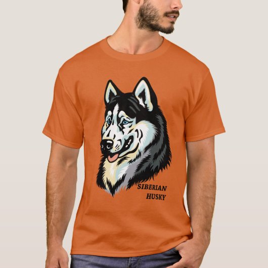 siberische husky t-shirt (Voorkant)