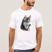 siberische husky t-shirt (Voorkant)