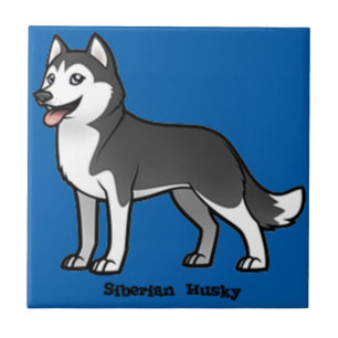 Siberische Husky Tegeltje