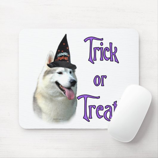 Siberische Husky Trick Mousepad Muismat (Met muis)