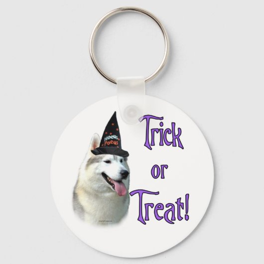 Siberische Husky Trick Sleutelhanger (Voorkant)