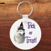 Siberische Husky Trick Sleutelhanger (Voorkant)