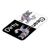 Siberische Husky Vaatwasser Magneet (Linkerzijde)