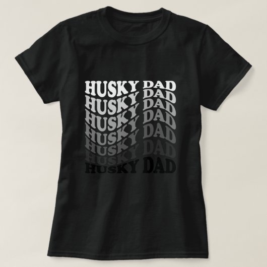 Siberische husky vader geschenken, husky vader hon t-shirt (Design voorkant)