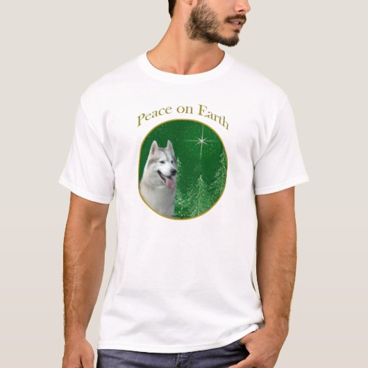 Siberische Husky vrede T-shirt (Voorkant)