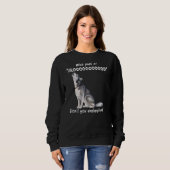 Siberische Husky welk deel van Aroo je niet begrij Trui (Voorkant volledig)