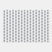 Siberische Husky (zwart en wit) schilderende hond  Inpakpapier Vel (Voorkant 2)