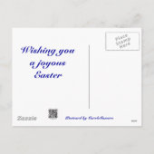 Siberische Iris Happy Easter-gecoördineerde items Feestdagenkaart (Achterkant)