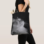 Siberische kat-Canvas tas (Dichtbij)