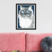 Siberische Kat Doek Canvas Afdruk (Insitu (Woonkamer))