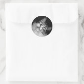 Siberische kat envelop afdichtingen ronde sticker (Tas)