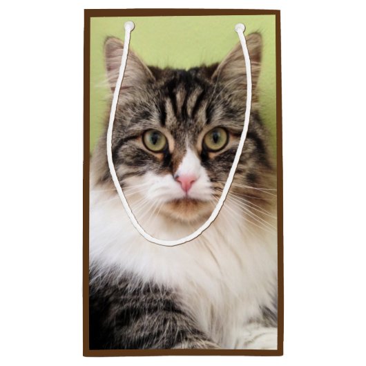 Siberische kat Gift Bag Klein Cadeauzakje (Achterkant)