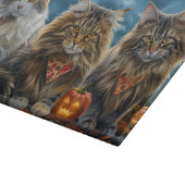 Siberische kat Halloween Spooky Snijplank (Hoek)