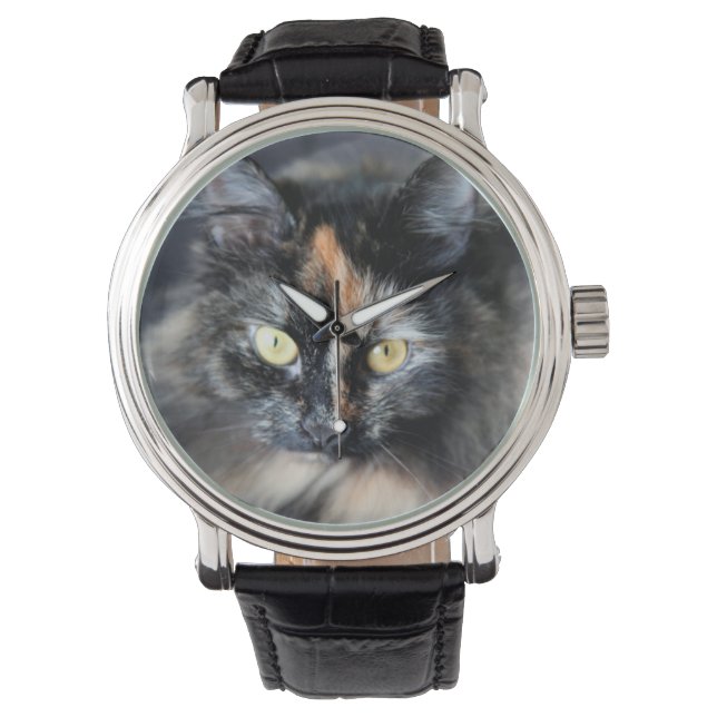 Siberische kat horloge (Voorkant)