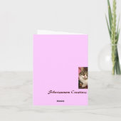 Siberische kat kaart (Achterkant)