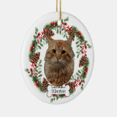 Siberische kat keramisch ornament (Rechts)