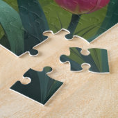 Siberische Kat Lentebloemen Schilderij Legpuzzel (Zijkant)