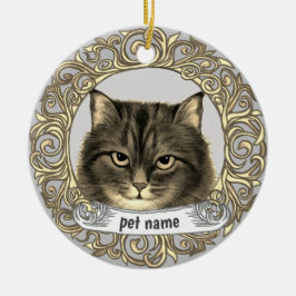 Siberische Kat Lieve Herinnering ornament