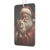 Siberische Kat Met Sinterklaas Feestelijke Kerstmi Luchtverfrisser (Links)