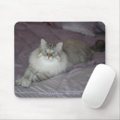 Siberische kat Mousepad Muismat (Met muis)