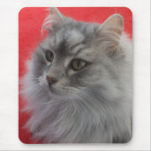 Siberische kat Mousepad Muismat (Voorkant)