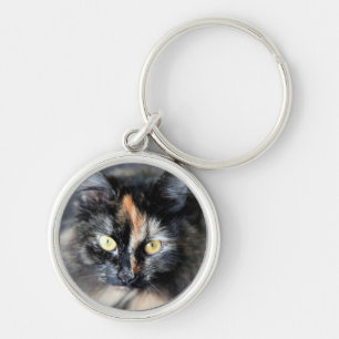 Siberische kat sleutelhanger