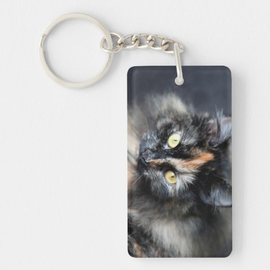 Siberische kat sleutelhanger (Voorkant)