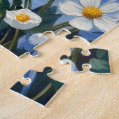 Siberische kat Sneeuw Bos Bloem Kunst Legpuzzel (Zijkant)
